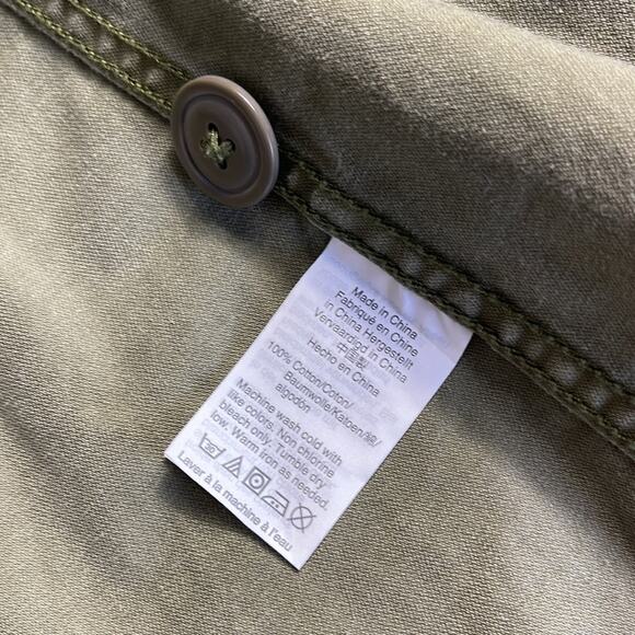 MADEWELL Army Olive Green Utility Military Jacket Women’s Size Small - Picture 7 of 8